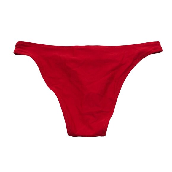 Aerie Womens Cheeky Bikini Bottom Swimwear Red L - Picture 2 of 4